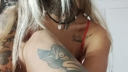 Model - Tina tattooed