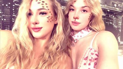 Emily and Stesha - blonde