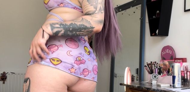 Model - Luna Doom tattooed