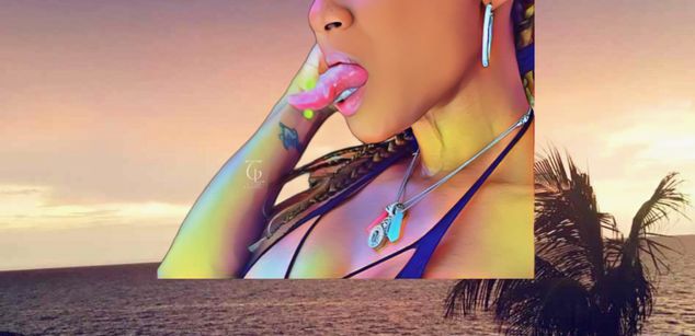 Model - Tiffani Love bodyworship