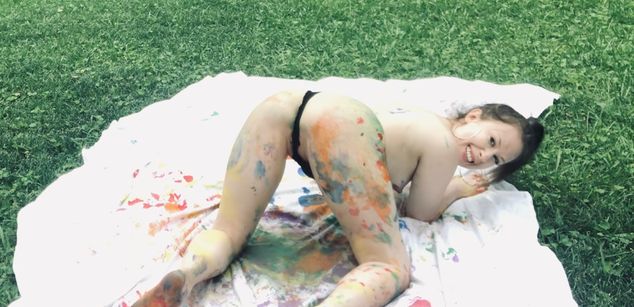 Model - Brooke Bliss shaved